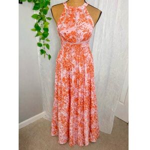 Tropical Floral Maxi Dress